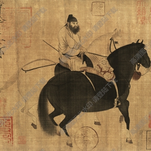 唐 韓干《牧馬圖》國(guó)畫高清大圖下載