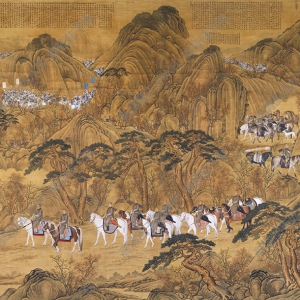 《哨鹿圖》國(guó)畫(huà)高清大圖下載