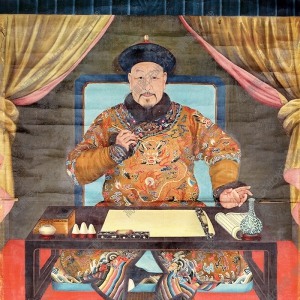 郎世寧_乾隆皇帝朝服像_高清大圖下載