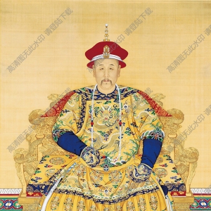 郎世寧_雍正朝服像_國(guó)畫(huà)高清大圖下載