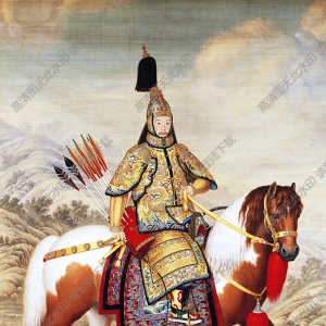 郎世寧_乾隆皇帝大閱圖_國(guó)畫(huà)高清大圖下載