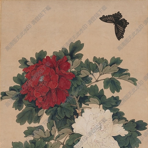于非闇 國(guó)畫《御苑二喬》高清大圖下載