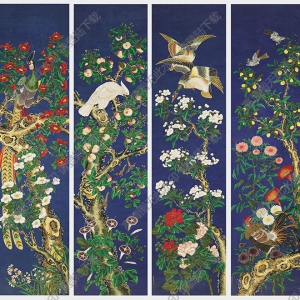 清 蔣廷錫《花鳥畫》國畫高清大圖下載