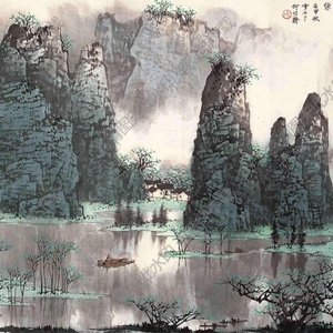 白雪石_名畫_清風(fēng)白練_高清大圖下載
