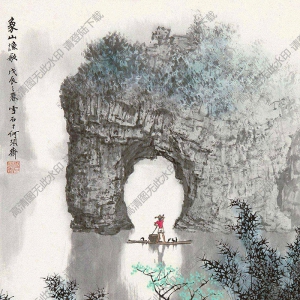 白雪石_名畫_象山漁歌_高清大圖下載