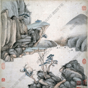 明清 王鑒《湘碧居士仿古冊(cè)》-13國(guó)畫(huà)高清大圖下載
