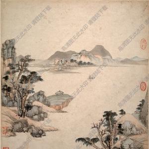 明清 王鑒《湘碧居士仿古冊(cè)》-20國(guó)畫(huà)高清大圖下載