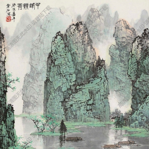 白雪石名畫_桂林千峰之競秀_高清大圖下載
