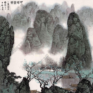 白雪石名畫_千峰競秀_高清大圖下載