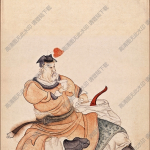 清 任薰《水滸人物》-2 國(guó)畫高清大圖下載