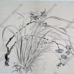 清 汪士慎《花卉山水圖》-7 國(guó)畫(huà)高清大圖下載
