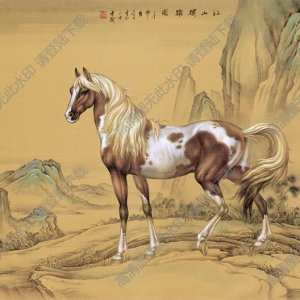 田書(shū)翰《江山肅霜圖》國(guó)畫高清大圖下載