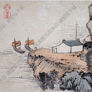 清 石濤《山水圖冊》-1國畫高清大圖下載