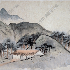 清 石濤《山水圖冊》-4國畫高清大圖下載