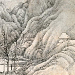 清 龔賢《山水》-10國(guó)畫(huà)高清大圖下載
