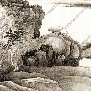 清 龔賢《千巖萬(wàn)壑圖》國(guó)畫(huà)高清大圖下載