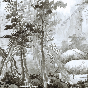 清 龔賢《山水圖》國(guó)畫高清大圖下載