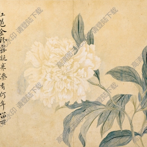 清 惲南田《花鳥草蟲》-7國(guó)畫高清大圖下載