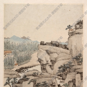 清  蕭云從《山水冊(cè)頁(yè)》-4國(guó)畫高清大圖下載