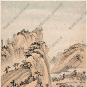 清  蕭云從《山水冊(cè)頁(yè)》-5國(guó)畫高清大圖下載
