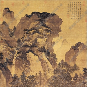 明 戴進(jìn)《山水》國畫高清大圖下載