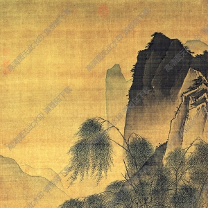 明 戴進(jìn)《渭濱垂釣圖》國畫高清大圖下載