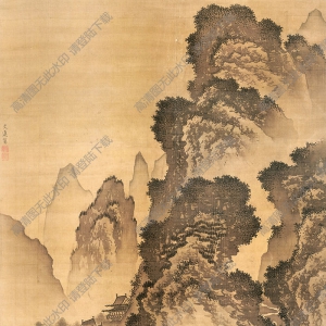 明 戴進(jìn)《溪堂詩意圖》國畫高清大圖下載