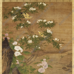 明 呂紀(jì)《四季花鳥(niǎo)圖-夏》國(guó)畫(huà)高清大圖下載