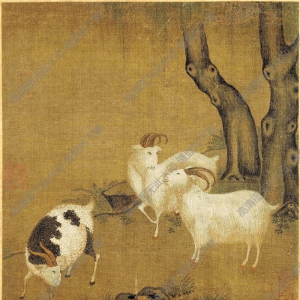 宋 佚名《三羊圖》國(guó)畫高清大圖下載