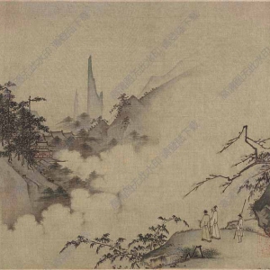 宋 佚名《云峰遠(yuǎn)眺圖》國(guó)畫高清大圖下載