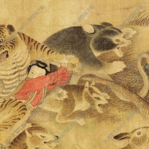 宋 佚名《搜山圖》國畫高清大圖下載