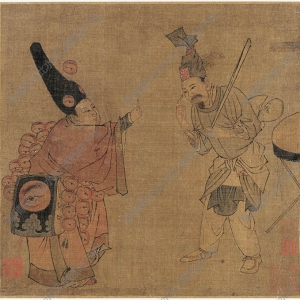 南宋 佚名《賣眼藥》國(guó)畫高清大圖下載