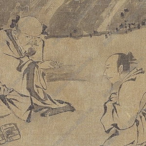 明 李在《圯上授書(shū)》國(guó)畫(huà)高清大圖下載