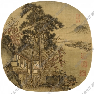劉松年超高清《秋窗讀書(shū)圖》百度云網(wǎng)盤(pán)下載