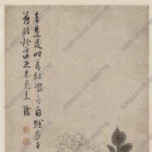 陳淳超高清《牡丹花卉圖》國畫百度云網盤下載