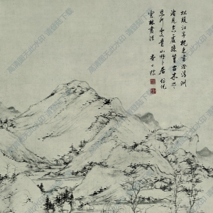查士標_青山卜居圖_超高清_百度云網(wǎng)盤下載