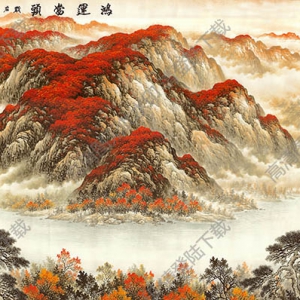 國(guó)畫名作_鴻運(yùn)當(dāng)頭2_高清大圖下載