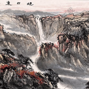 國(guó)畫名作_旭日東升_高清大圖下載