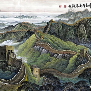 國(guó)畫名作_長(zhǎng)城雄姿_高清大圖下載
