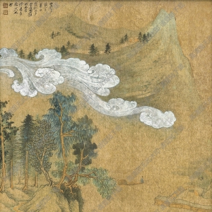 張大千作品_山水畫(huà)_壬辰七夕后一日作_高清國(guó)畫(huà)下載