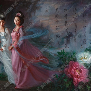 安靜油畫(huà)_聊齋人物_葛巾_高清大圖下載