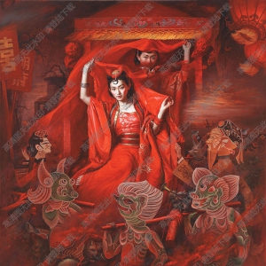 安靜油畫(huà)_聊齋人物_狐嫁女_高清大圖下載