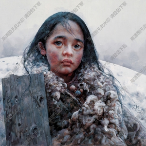 艾軒油畫(huà)_雪原_高清大圖下載