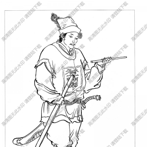 水滸人物_樂(lè)和 白描圖片高清下載