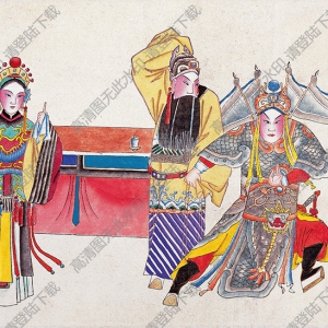 經(jīng)典年畫(huà)《戲曲人物2》高清大圖下載