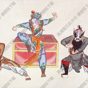 經(jīng)典年畫(huà)《戲曲人物4》高清大圖下載