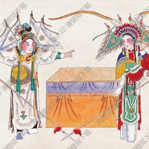 經(jīng)典年畫(huà)《戲曲人物5》高清大圖下載