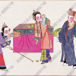 經(jīng)典年畫(huà)《戲曲人物6》高清大圖下載