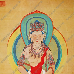 張大千國(guó)畫(huà)_敦煌壁畫(huà)摹本_高清大圖下載