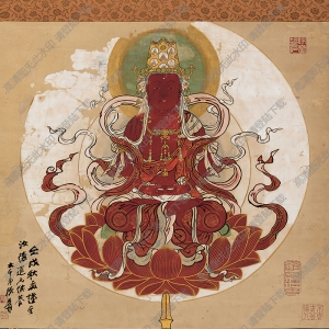 張大千國(guó)畫(huà)_敦煌佛像_高清大圖下載